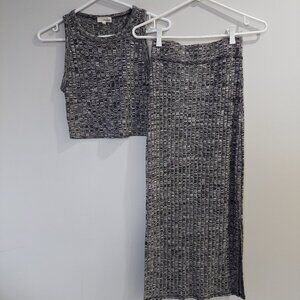 Aritzia Wilfred Free 2-PC Skirt Top Set - top and midi skirt, Size S